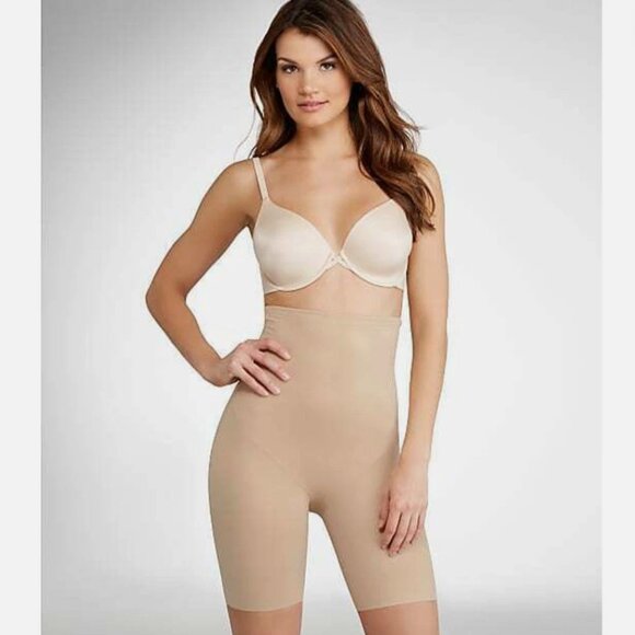 TC High Waist Mid-Thigh Slimming Shorts - Picture 1 of 7